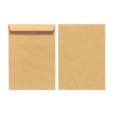 Poštové obálky C5 olizové, hnedé, recyklované, 10 ks
