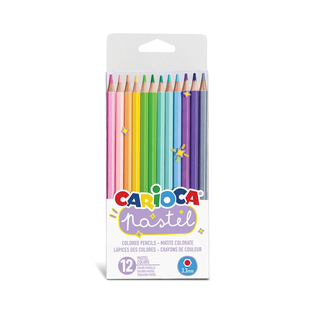 Farbičky Carioca pastel , súprava 12 ks