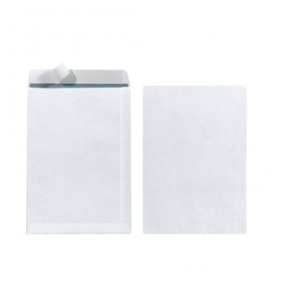 Poštové obálky C5 s odtrhávacou páskou, biele, 10 ks