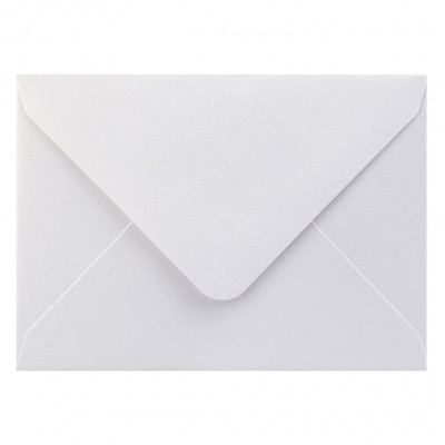 Farebné obálky C7, perleťové biele, 5 ks