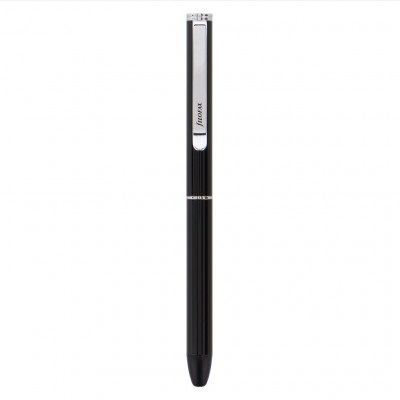 Gumovateľné pero, čierne, čierna náplň